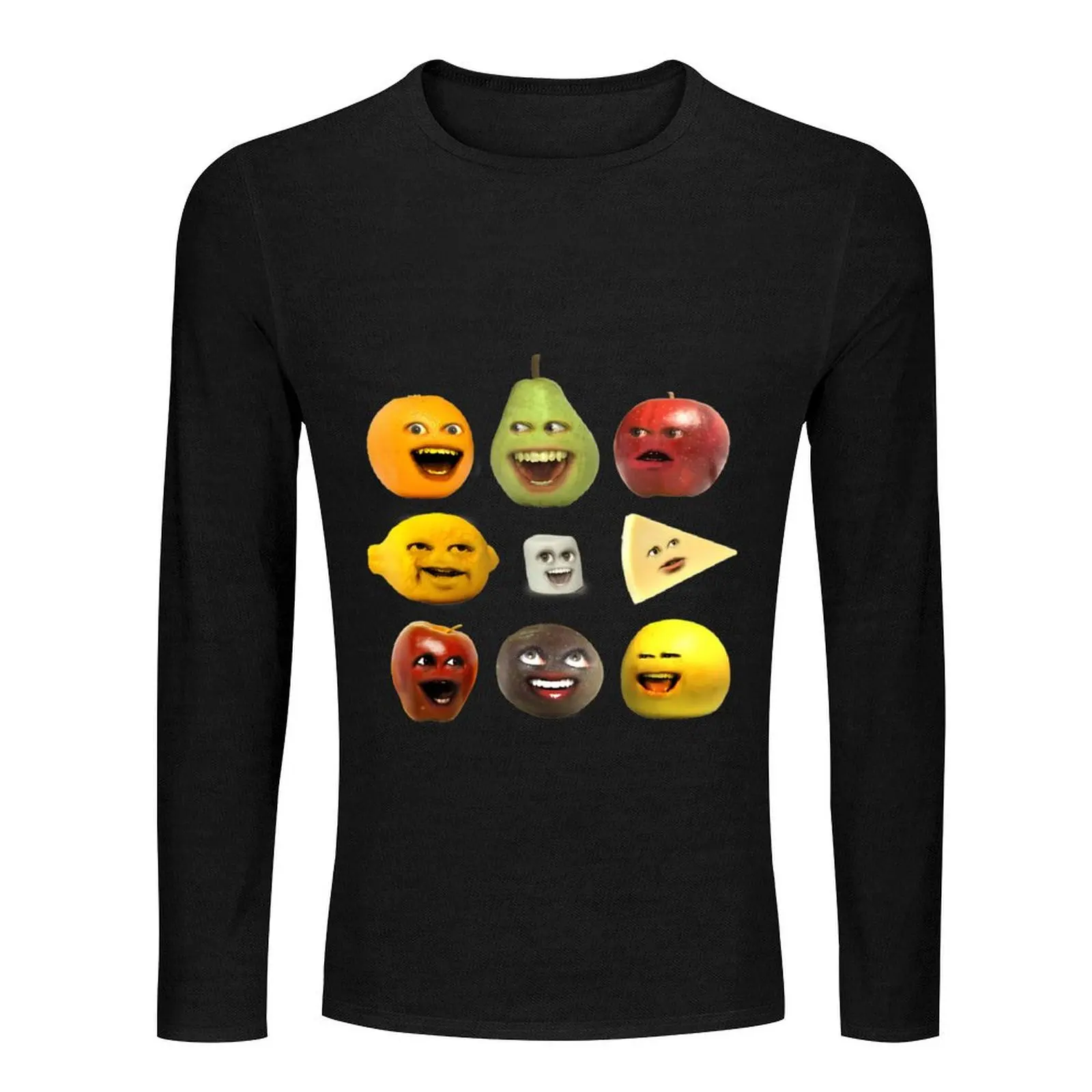 Annoying Orange And Characters \t Long T-Shirt tees Aesthetic clothing oversized t shirt black t-shirts for men