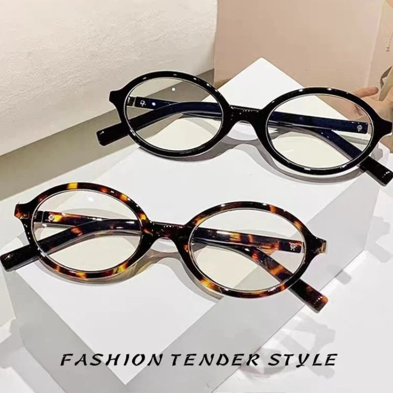 2 قطعة نظارات مكافحة الضوء الأزرق رائعة البيضاوي نظارات النساء الرجال الترفيه اليومي النظارات الضوء الأزرق حجب رجل سيدة النظارات #3