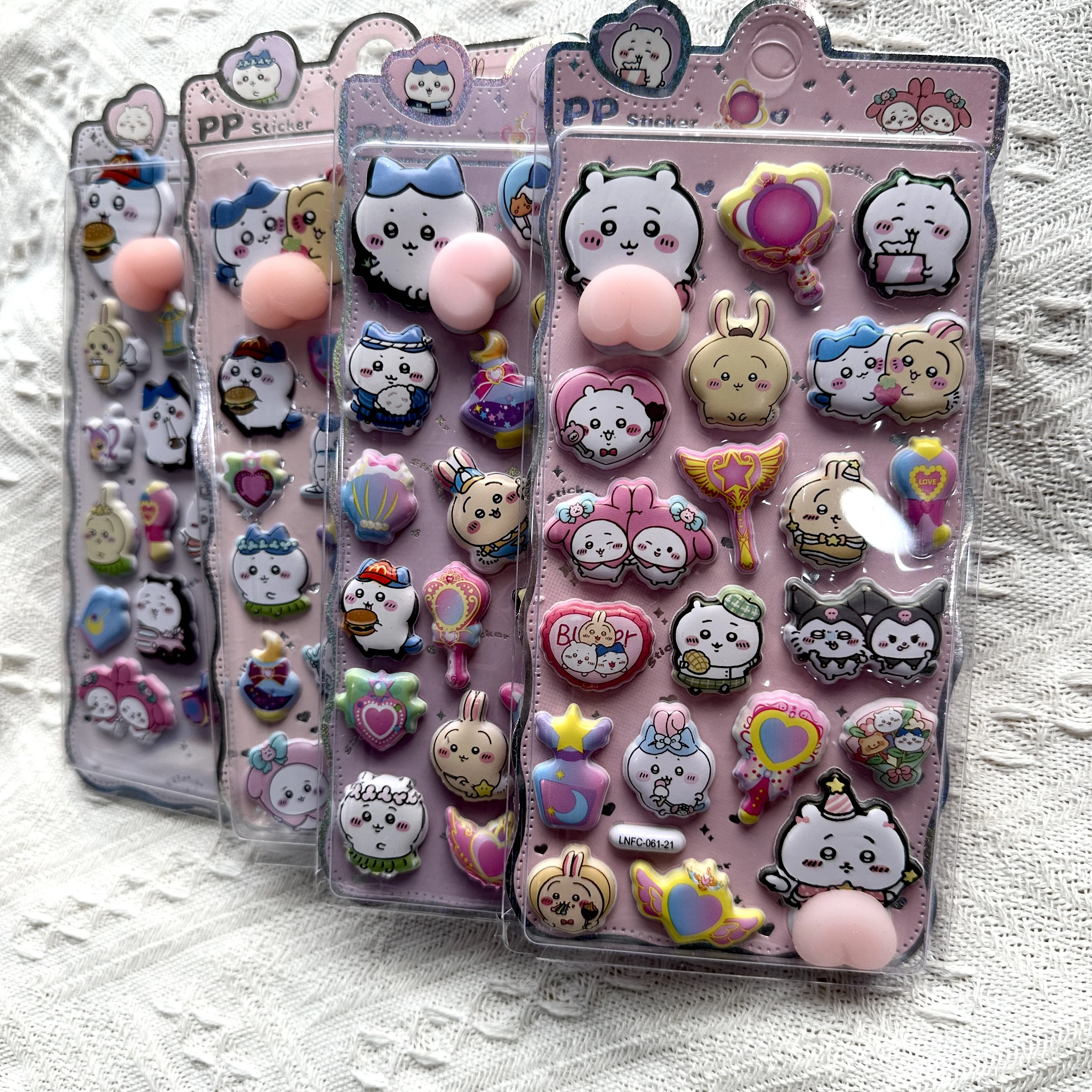 

Kawaii Cartoon 3d Fart Peach Stereo Sticker Stereoscopic Lovely Animals Relieve Stress Stickers Diy Decor Stickers Supplies