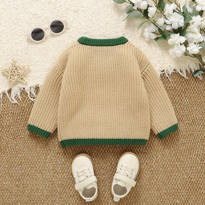 Baby Sweaters Knitted Newborn Boys Full Sleeve Pullovers Jumpers Tops 1-3Y Spring Fall Winter Infant Toddler Girls Duck Knitwear