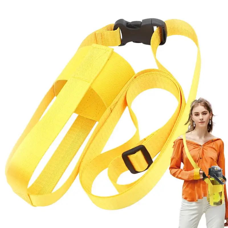 Water Bottle Sling Bag Travel Water Bottle Messenger Bag Reusable Nylon Drink Cup Crossbody Shoulder Bag For Travel Outdoor