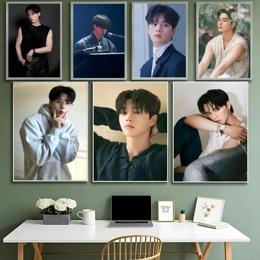 Korean Actors Song Kang Poster HD Waterproof High-Toughness Self-Adhesive Wall Decor Universal
