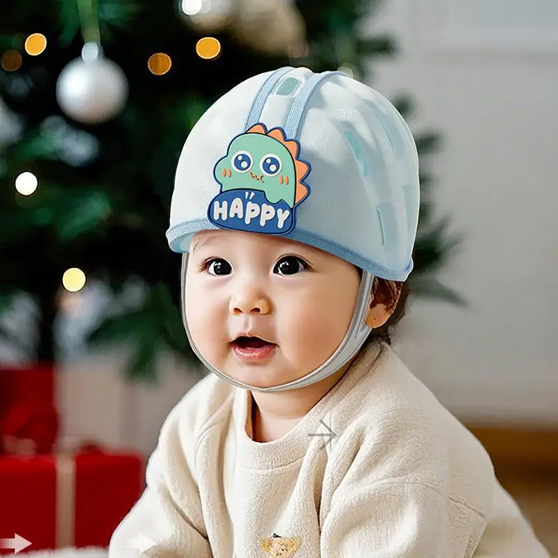 

Baby Head Protector Adjustable Infant Baby Safety Headguard Breathable Soft Safety Hat No Bumps Kids Headguard For Boys Girls &