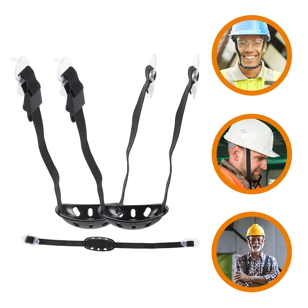 3 قطع من حزام الذقن للقبعة الآمنة، حزام عالمي قابل للتعديل للبعة الصلبة، مقاوم للاهتراء، خفيف الوزن، آمن