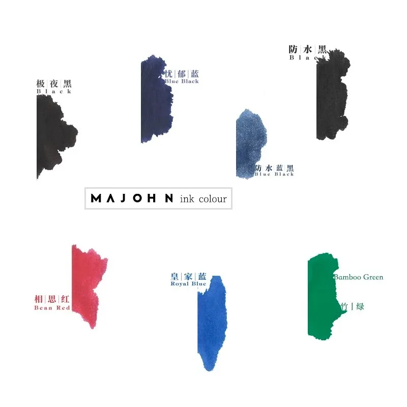 MAJOHN 20ml Glass Bottled Ink Fountain Pen Portable Pen Ink Quality Is Not Hurt Pen Ink Refill School Office Supplies Stationery