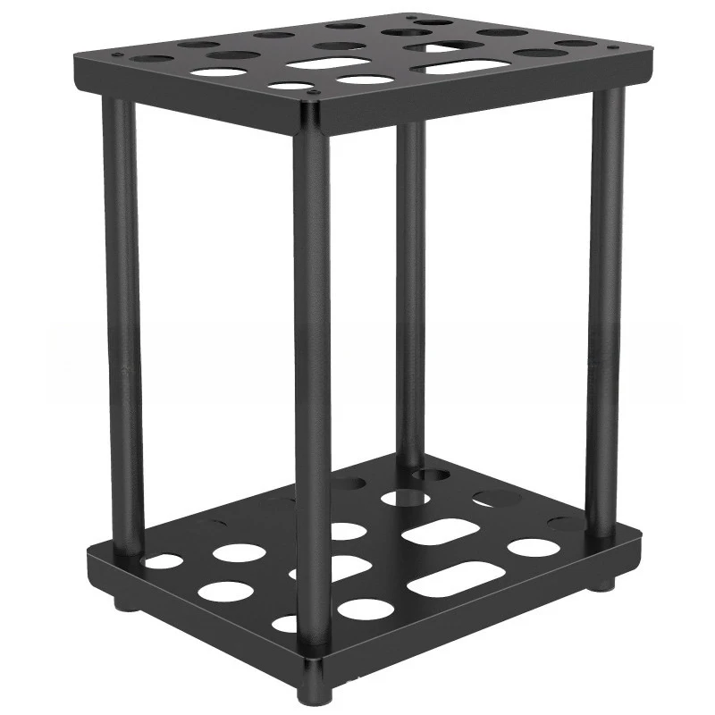 Metal Farm Tool Rack Shelf Powder Spraying Amazon Manufacturer Pastoral Tool Rack Hoe Broom Spade Storage