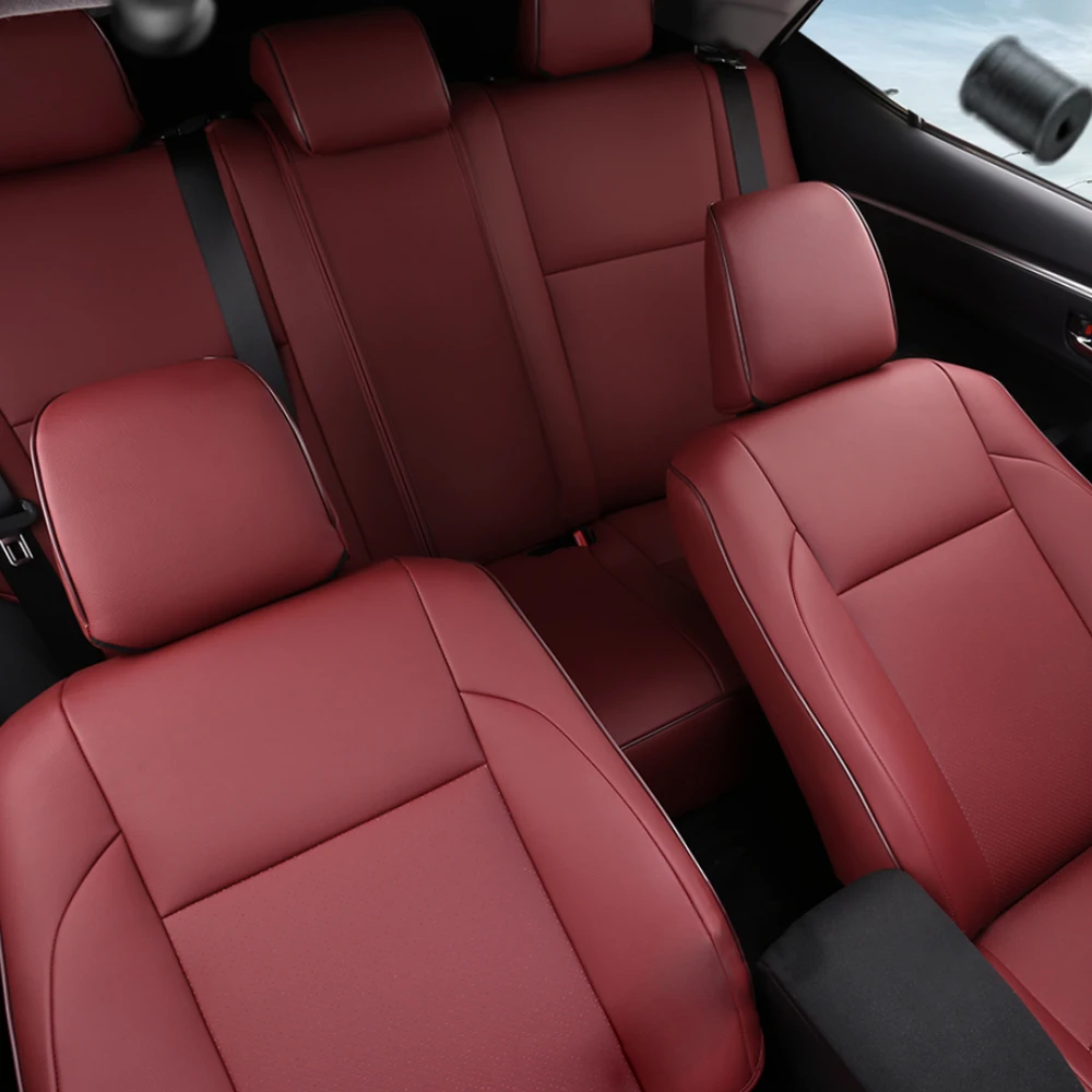 Custom Fit Full Set 5 Seats Car Seat Covers Perforated for Toyota Corolla LE/L XLE S/SE/XSE 2014-2019