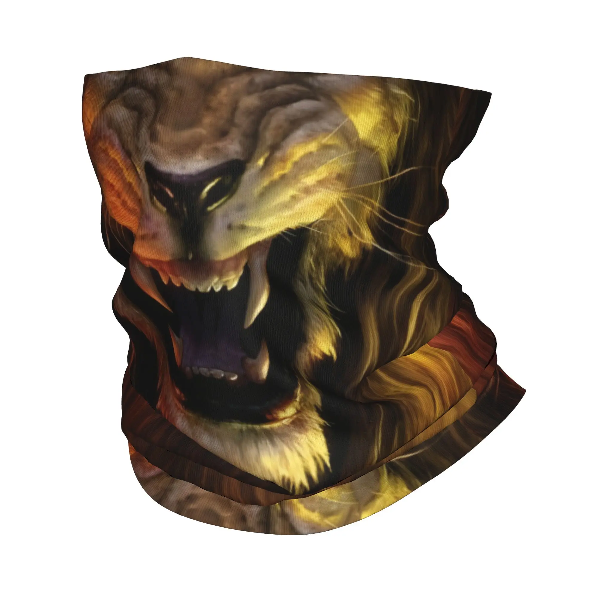 

Пользовательские львы, жестокая голова животного, рок-бандана, утеплитель для шеи, мужской и женский зимний походный лыжный шарф, гетры King, чехол для лица