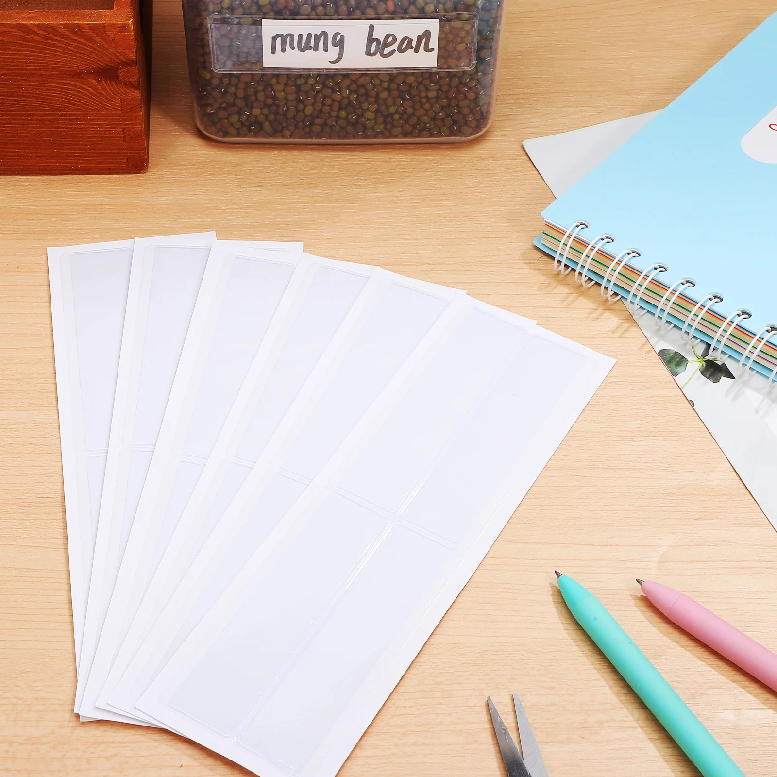 

60Pcs Clear Adhesive Label Holders Self-Adhesive Transparent Pocket Sleeves for Organizing Binders Shelves Inventory