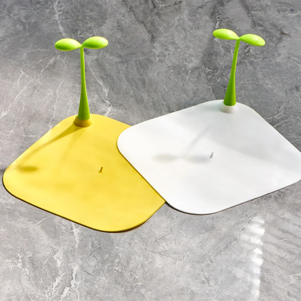 Silicone Floor Drain Cover Universal Shower Floor Sink Anti-Blocking Bathroom Kitchen Toilet Anti Odor Sewer Bean Sprout Shape