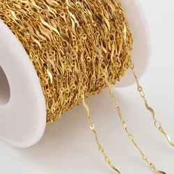 2Meters/1Meter 1.5mm Gold Color Stainless Steel Dolphin Chain for Chains Necklace Bracelet Jewelry Making DIY Components No Fade