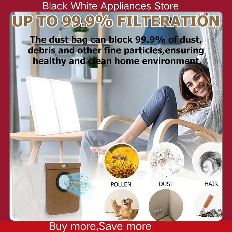 9 упаковок 2,5 л больших вакуумных мешков для пыли, замена для Eufy L50 SES/L60 SES для Conga Home 10000/8090 Ultra/9090 AI-CLIM