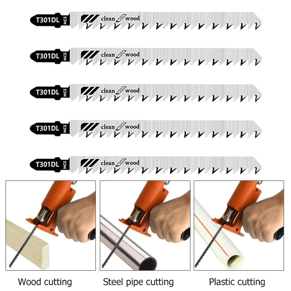 General-Purpose Saw Blade Jigsaw Blades 132mm Length 5Pcs Set General-purpose High Quality Reciprocating Saw Blades