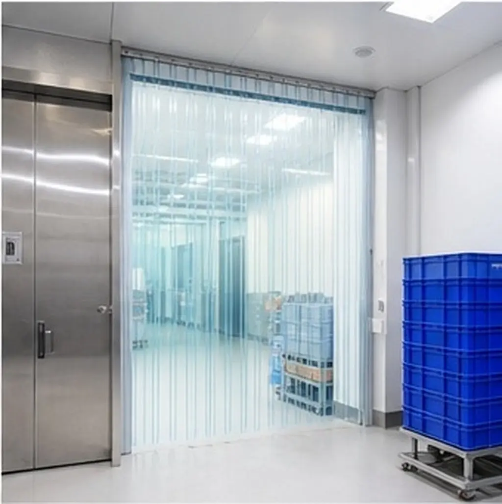 Heavy Duty Strip Door Curtain Kit for Freezer Garage Warehouse Barn Windproof Insulated Draft Curtain Doorway