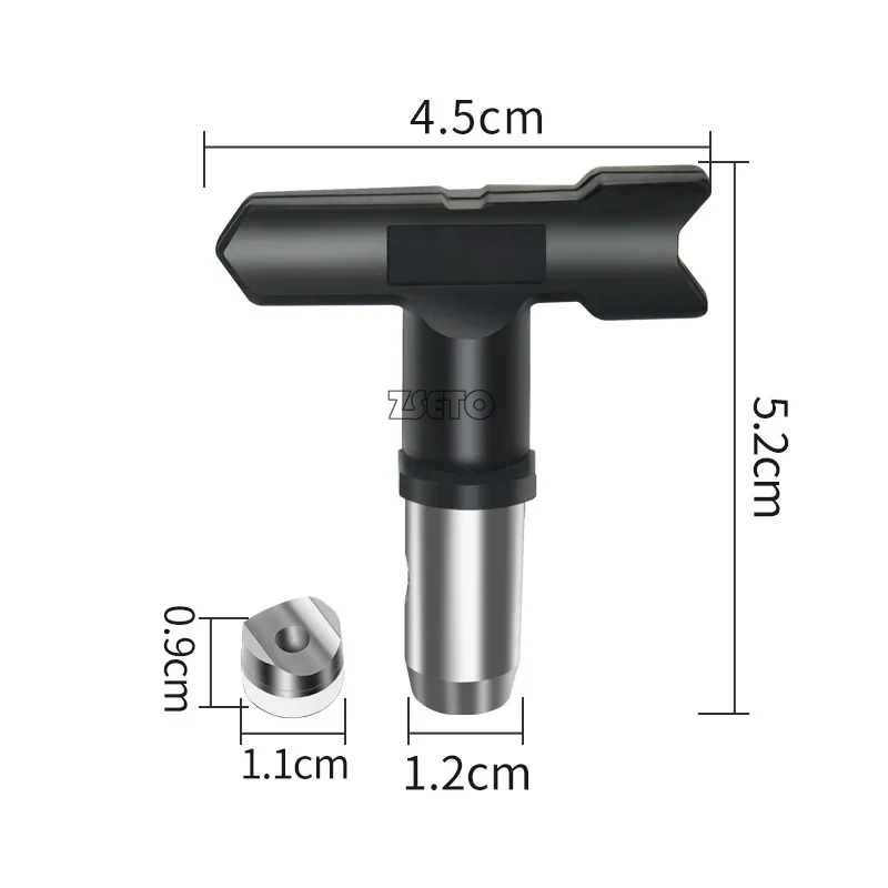 1PCS Spray Tips Reversible  Tip Airless Spray Nozzles Black1 Series/2 Series/3 Series/etc For Airless Paint Spray Sprayer