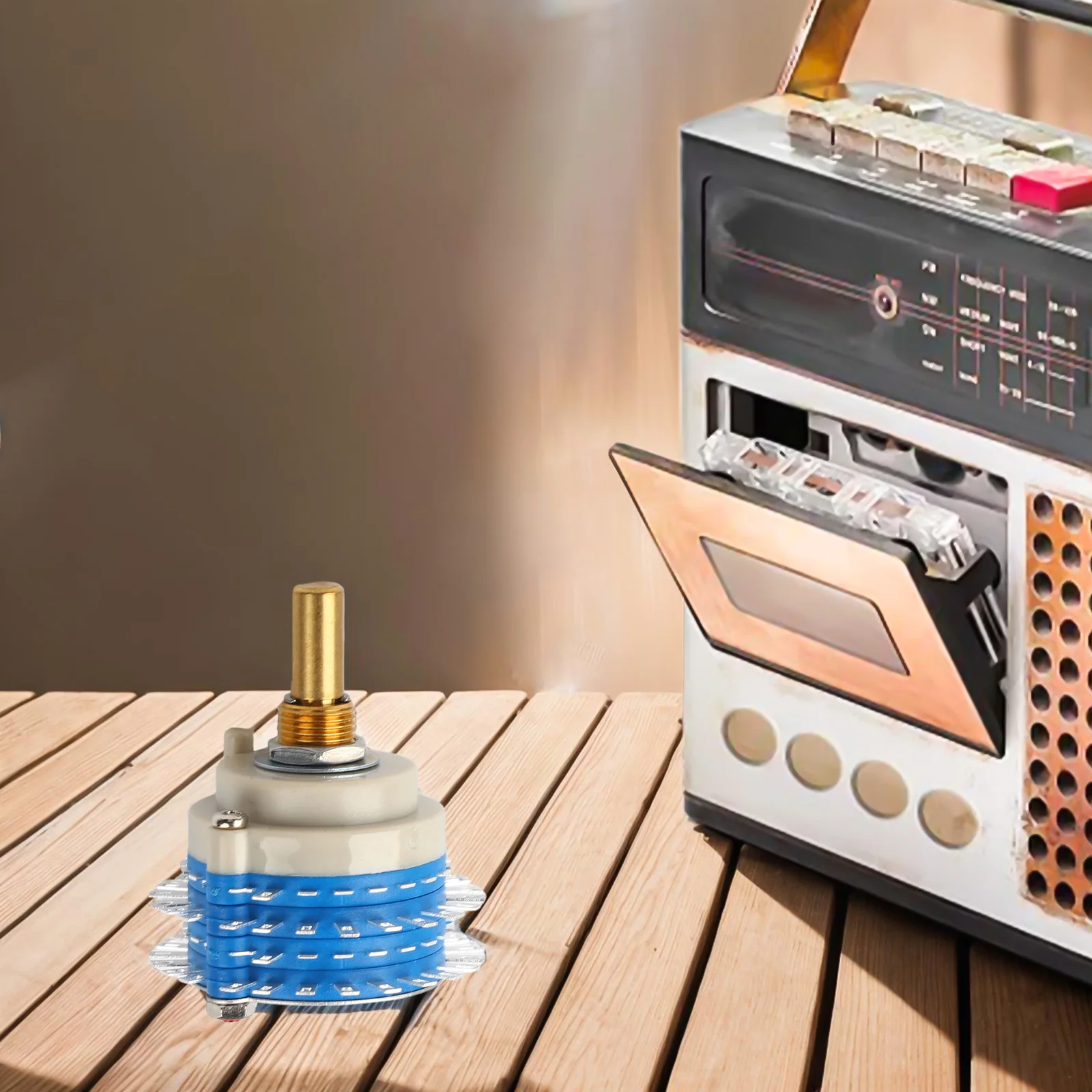 

6mm Shaft Diameter Volume Control Robust Design Rotary Volume Control Precision Adjustment Made-before-break Mechanism