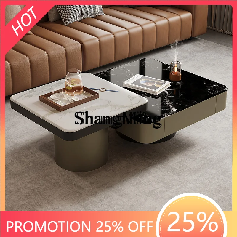 

CL apartment coffee table living room home modern simple square combination coffee table