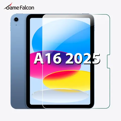 For Ipad A16 10 9 9th 10th Generation Pro 13 M4 12.9 Tempered Glass Screen Protector For Ipad Air 11 M2 M3 5 4 3 2 Mini 6 7 Film
