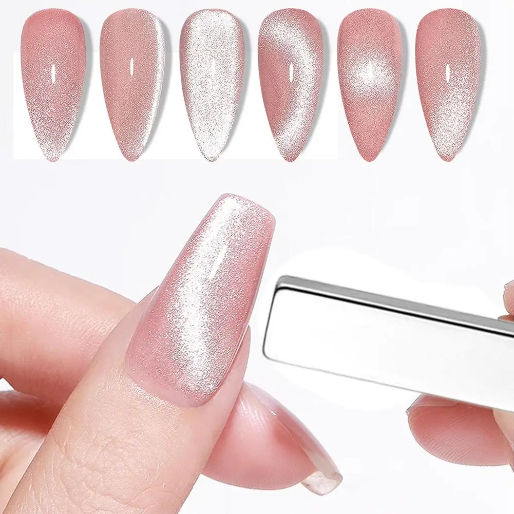 1/3/5PCS Rectangle Nail Art Strong Magnetic 3D Cat Eye Gel Polish Dual-Ended Magnet Magic for Manicure DIY Design&Salon Tools