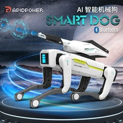 Simulated intelligent machine dog voice dialogue high-tech artificial mobile phone remote control programming electric toys
