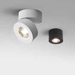 Lampka oprawa sufitowa LED 5W 7W 10W 12W 15W 360 ° obrotowe składane oświetlenie sufitowe LED