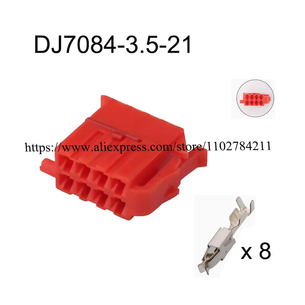 

100Set DJ7084-3.5-21 automotive Waterproof male female wire connector terminal plug 8 pin socket