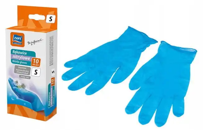Anti-allergische nitril beschermende handschoenen S 10 stuks Blauw