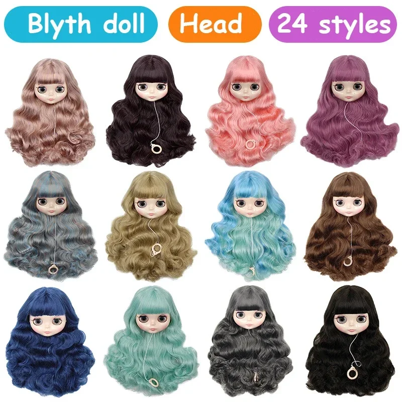 ICY DBS Blyth Doll 19 Joints Body 30CM 1/6 Doll Only Head Fair Skin Tan Skin Glossy Face DIY Make Up Costume Doll Gifts