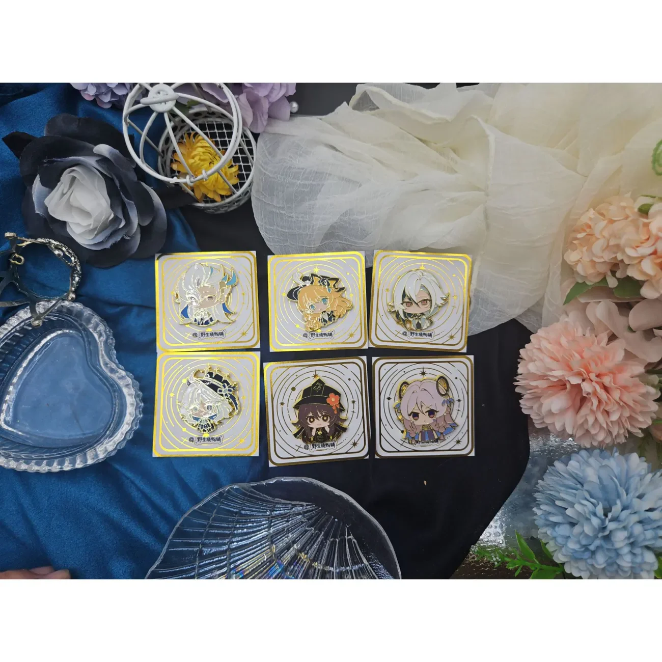 

Genshin Impact Furina Citlali Neuvillette Cosplay Anime Cartoon Cartoon Metal Badge Brooch Collection ornament Halloween gift