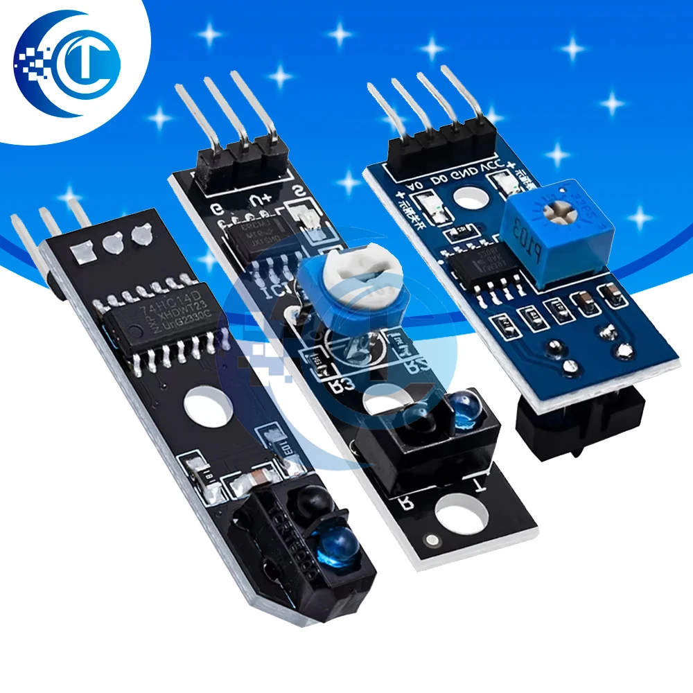 1 Kanal tcrt5000 ir foto elektrischer Schalter Barriere Line Track Modul Infrarot Hindernis vermeidung sensor für Arduino DIY