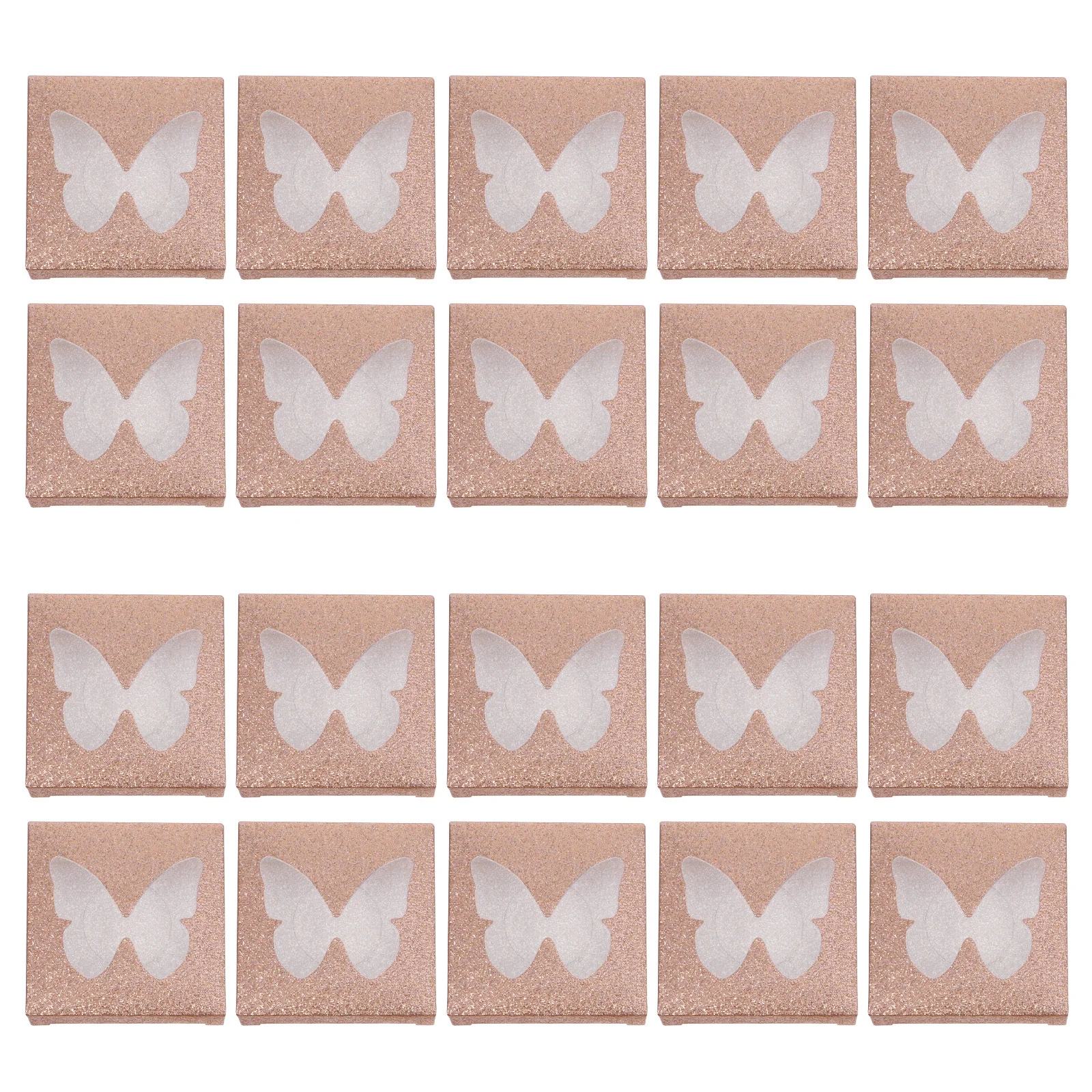 30Pcs Falsche Wimpern Lagerung Boxen Kunststoff Lash Fall Wimpern Organizer Tragbare Platz Leere Lash Halter Tablett Lagerung Box