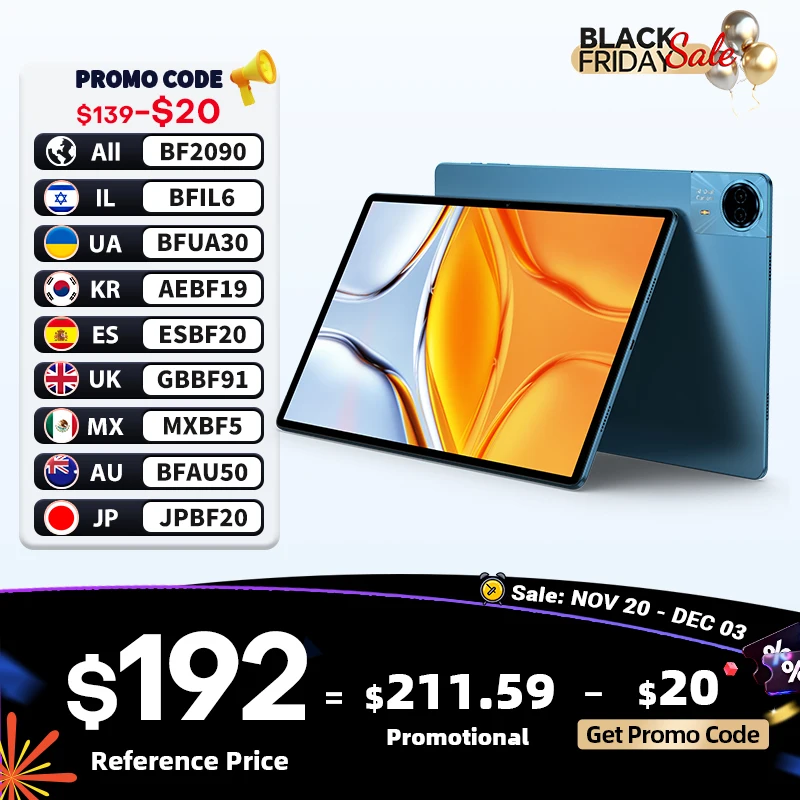 Teclast T70 Tablet 2025 14" FHD Android 15 MTK Helio G99 8 GB (+ 12 GB virtueller RAM) 256 GB 10000 mAh Akku 18 W 4G LTE Globale Version