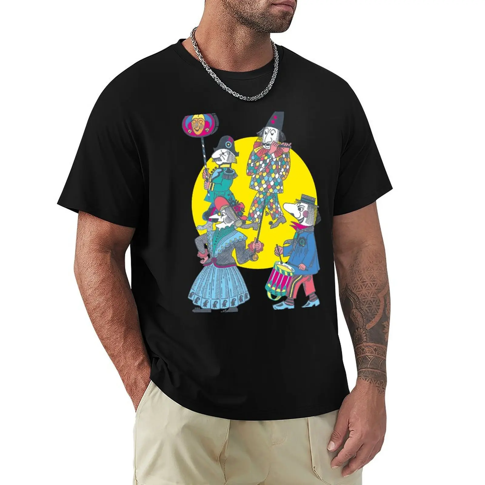 Basel carnival with Waggi's old aunt Harlequin Altfrangg T-Shirt funny t shirts cotton T-Shirt