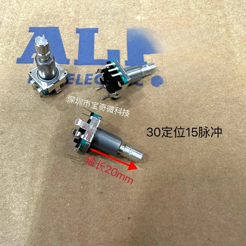 

10PCS/Japanese EC11 rotary encoder with switch 30 positioning 15 pulse shaft length 20mm