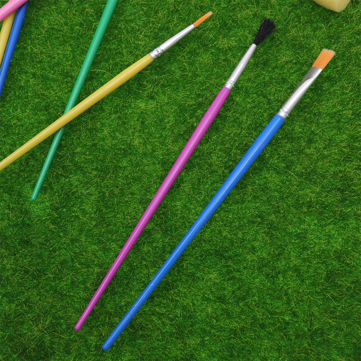 30Pcs Painting Sponge Brush Set Art Supplies Colorful Soft Sponge Brushes Small Hand Grip Drying Fast Stimulate Imagination
