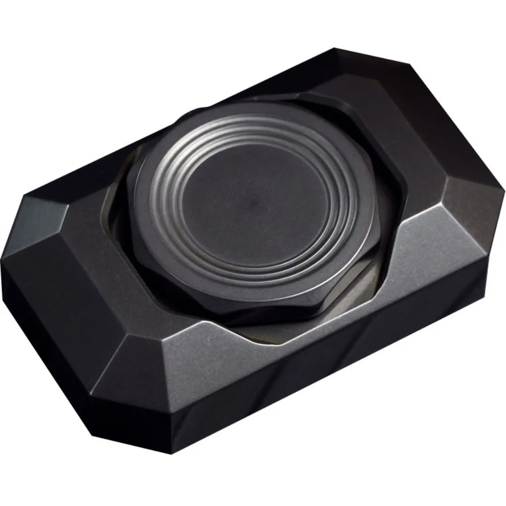 Black Mirror Design EDC Forget Worry Stone Fidget Spinner Metal Fidget Toy Two-Bladed Fidget Spinner Stress Relief Toy Gyro