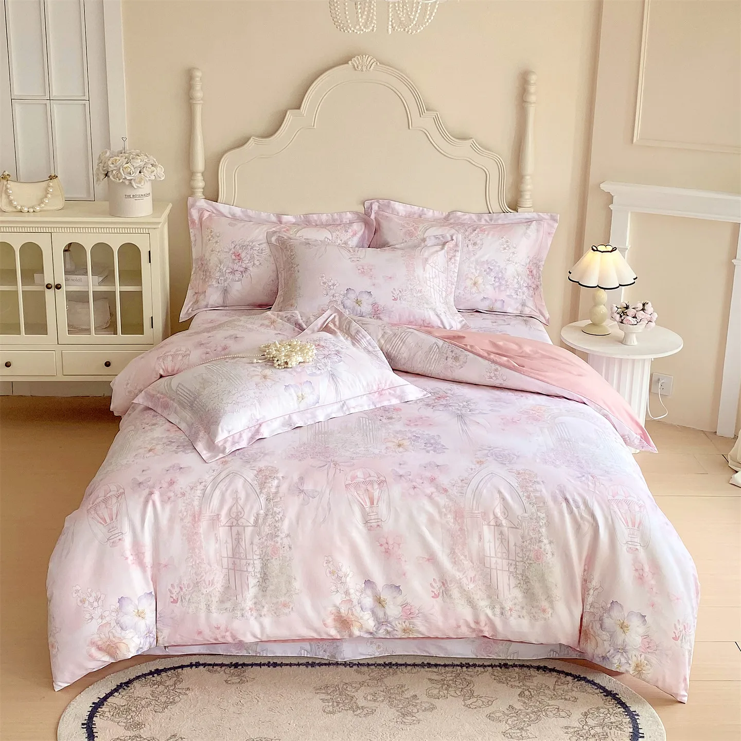 100% Cotton Comforter Cover Floral Style Duvets Cover Skin-friendly Quilts Cover Single/Queen/King housse de couette 220x240