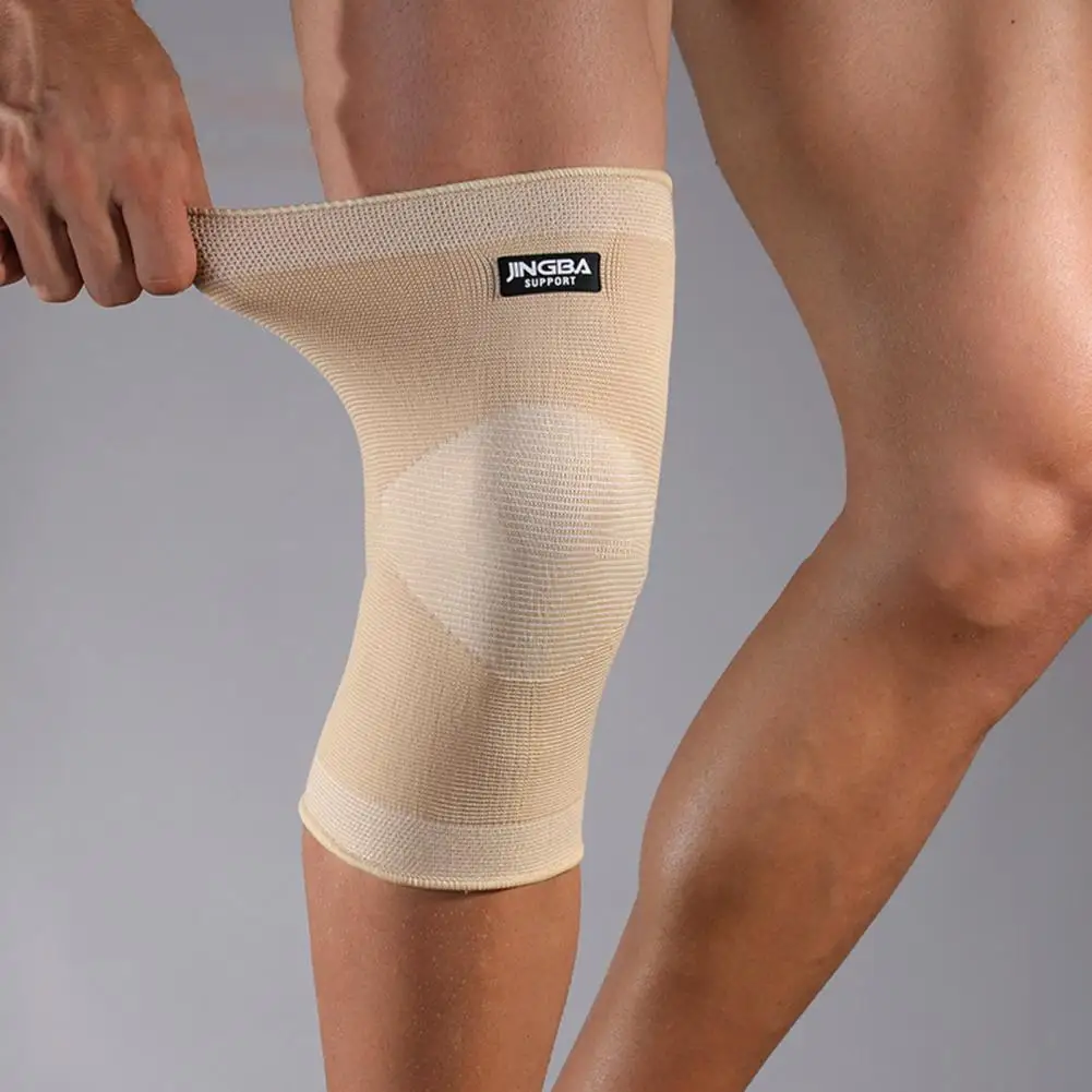 1Pc Practical Knee Stabilizer Skin-friendly Sweat Absorption Knee Support Braces Elastic Stretch Knee Compression Sleeve