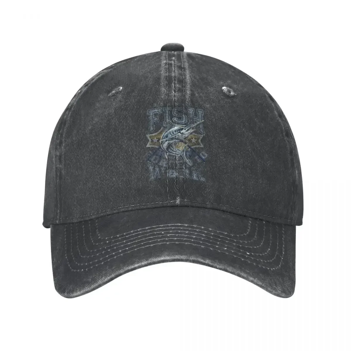 

Бейсбольная кепка Born To FISH Forced To Work Fishing Fisherman, потертая джинсовая бейсболка Snapback, уличная неструктурированная кепка, шляпа