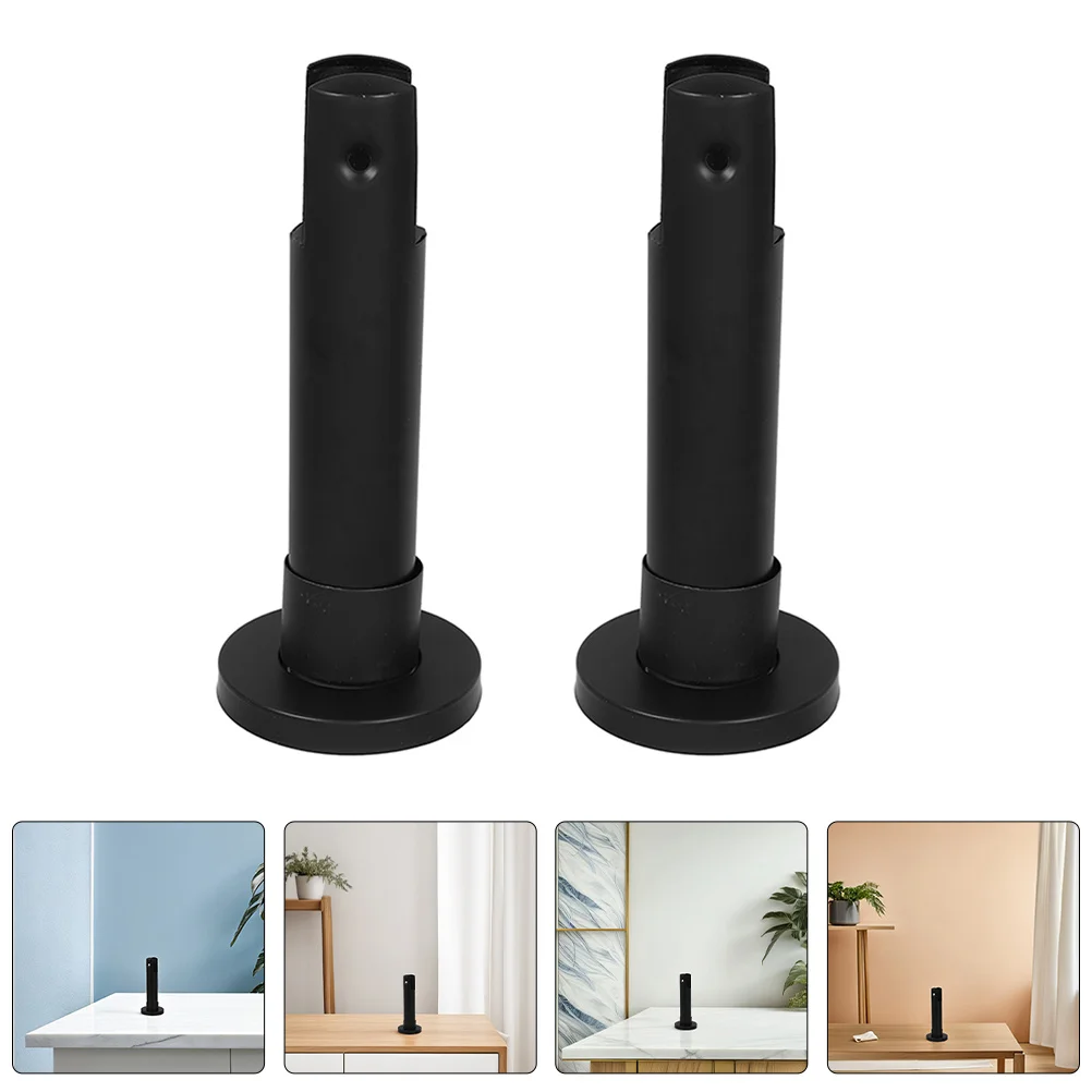 

2Pcs Stainless Steel Partition Foot Toilet Partition Accessories Reliable Stability Smooth Surface Finish Restroom Parts