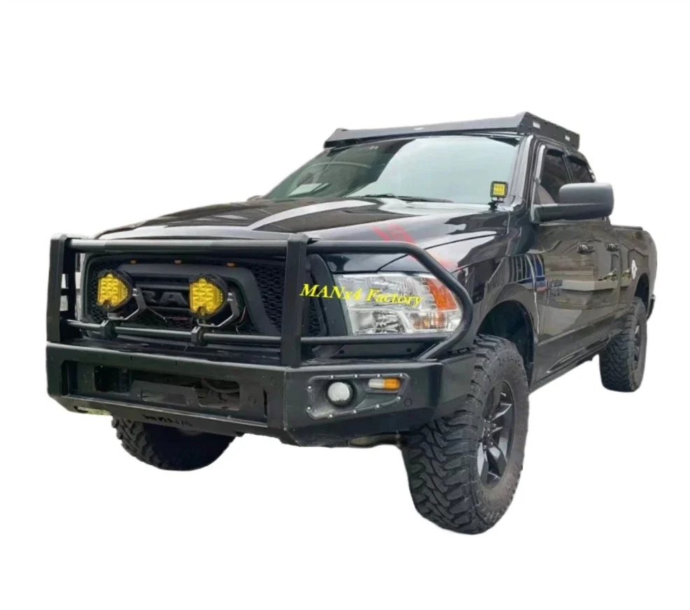 Manx4 Classical Bull Bar Steel Front Bumper For Ram 1500 Fourth Gen 11-18 DS