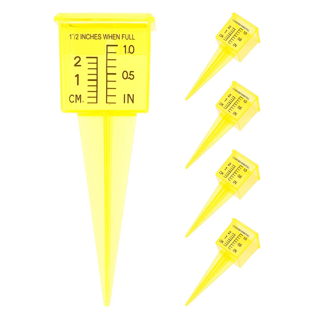 

5Pcs Lawn Rain Gauge Outdoor Garden Water Gauge Sprinkler Catch Cups Accurate Rain Measurement Tool Sprinkler Catch Cups