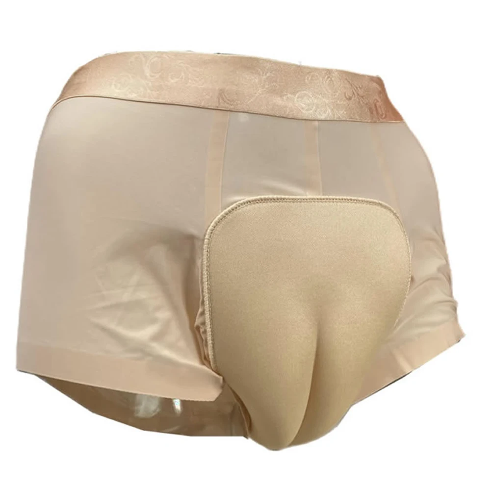 

Sexy Men Camel Toe Panties Shaping Shorts Trunks Sheer Mesh Fake Pussy Briefs Sissy Underwear Transgender Erotic Jockstrap