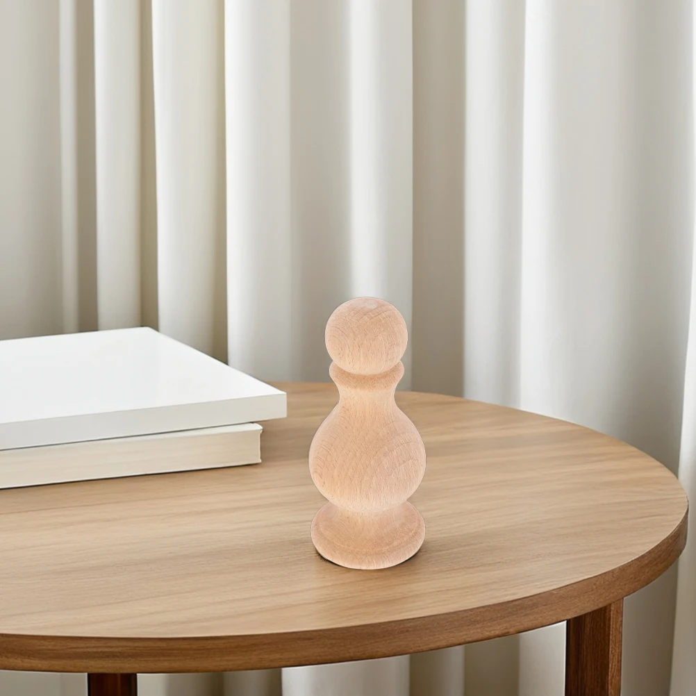 ชุดปลายเสาไม้แบบแกนหมุน ทำจากไม้เนื้อแข็ง ดีไซน์แบบเสาโรมัน สำหรับตกแต่งเฟอร์นิเจอร์ ราวม่าน เสาเตียง บันได งานฝีมือ DIY