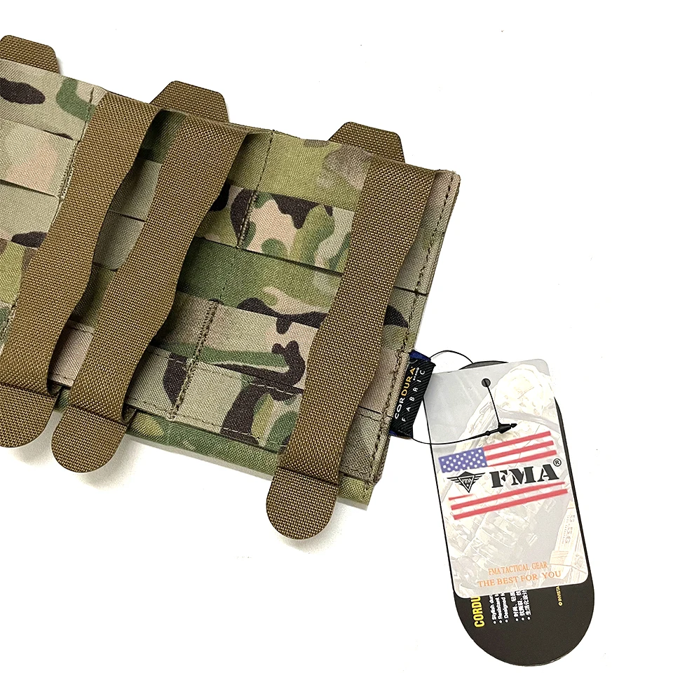 Imagem -06 - Fma Tático Triplo Empilhável m4 Mag Bolsa Novos Cortes a Laser Molle Triplo m4 Revista Bolsa de Armazenamento Kit Bolsa Rs9926