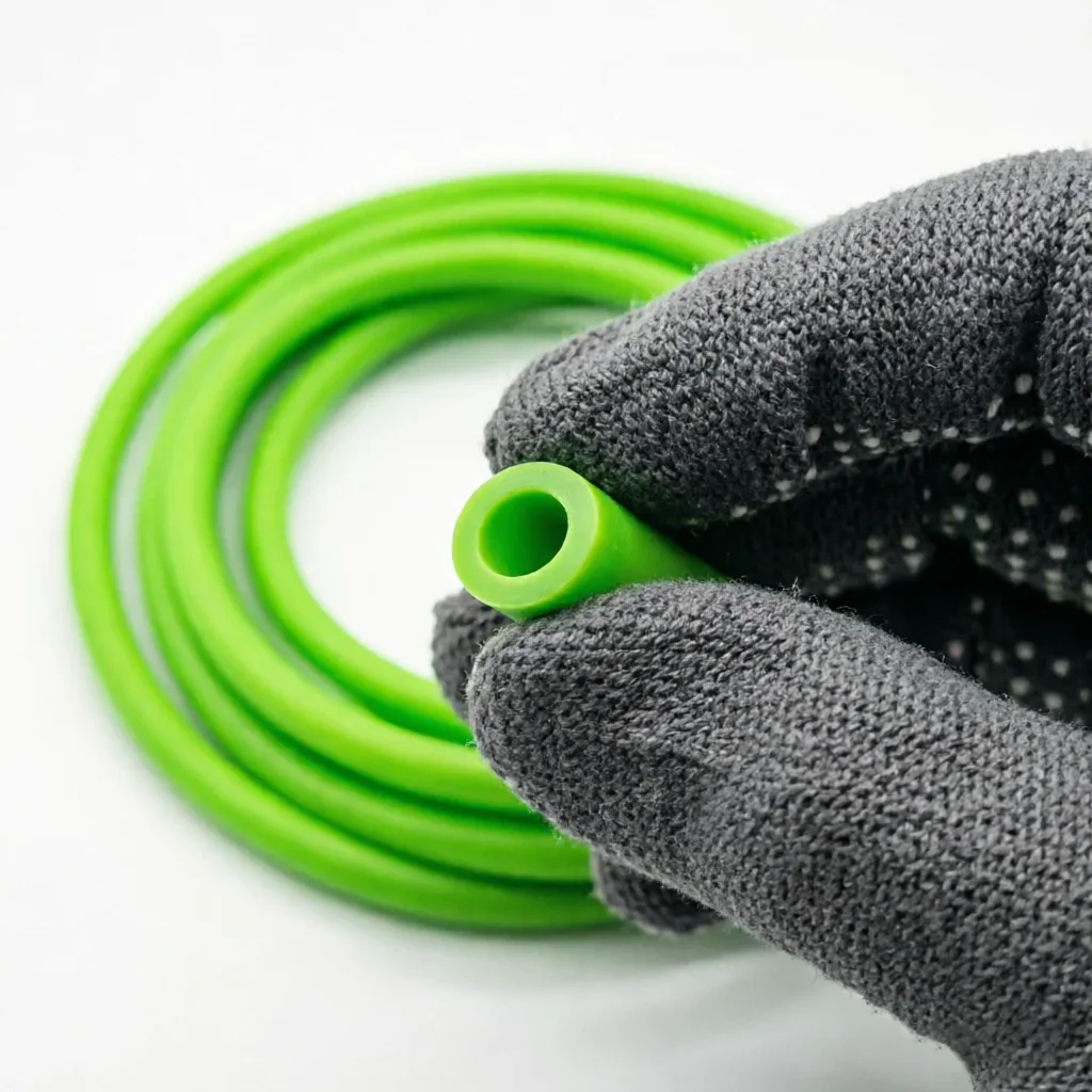 Bright green natural latex tube ID 1mm~8mm high-strength tensile rope suitable for DIY fitness equipment slingshot rubber bands view 2