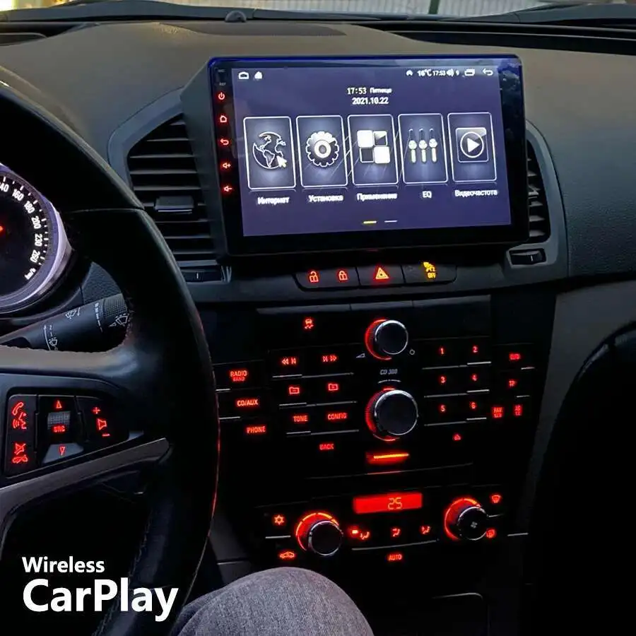 

8 ГБ + 128 ГБ AI Voice CarPlay автомобильное радио для Buick Regal Opel Insignia 2009-2013 GPS-навигация Android 14 мультимедийный видеоплеер