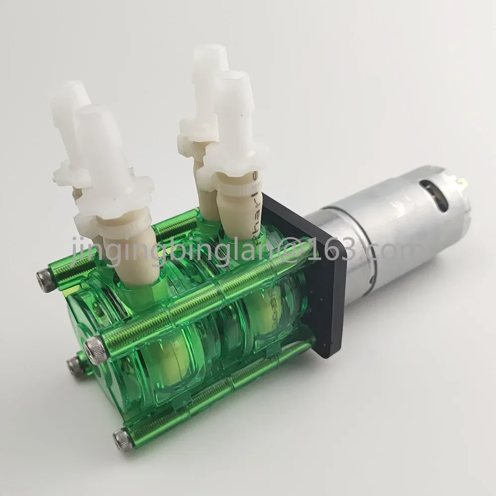 

Double head 12V/24V large flow corrosion-resistant peristaltic pump easy-to-install titration pump BPT tube 700ml/min * 2