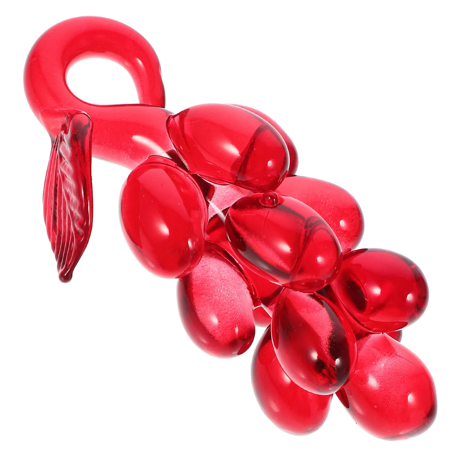 

Crystal Grape Decoration 3D Realistic Artificial Fruit Ornament for Home Office Desk Table Garden Indoor Outdoor Decorative