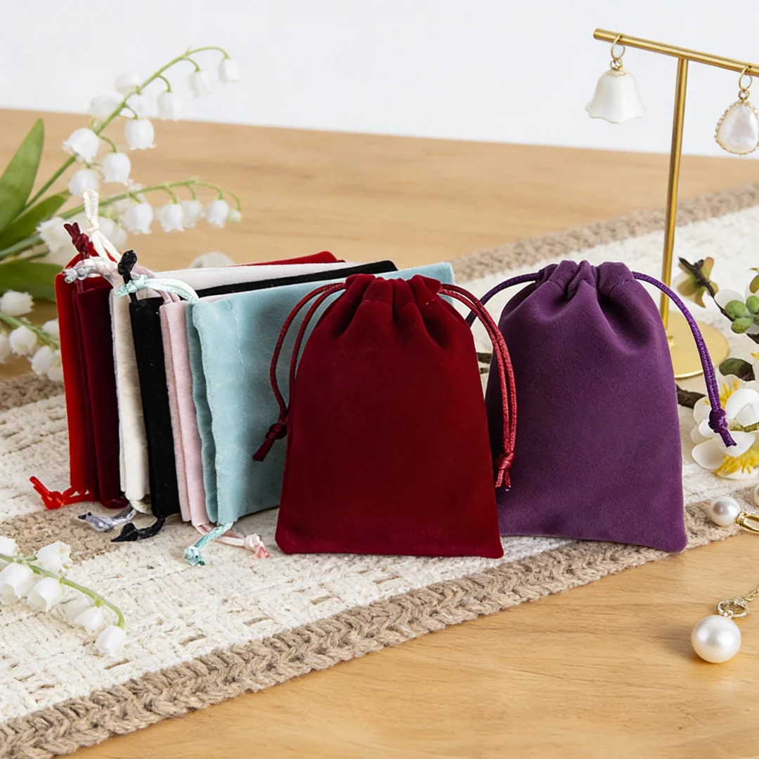 10 Stück dicke Samtbeutel mit Kordelzug, großes Fassungsvermögen für luxuriösen Schmuck und Ornamente, wiederverwendbar für Hochzeits- und Festivalgeschenkverpackungen